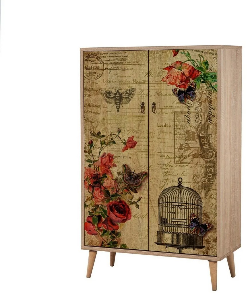 Dulap Mega Sonoma Oak Roses