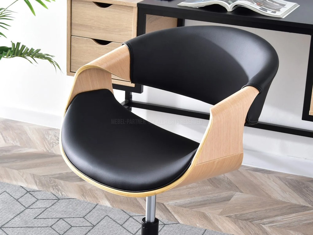 Scaun Rapido (stejar negru + negru). 1109964