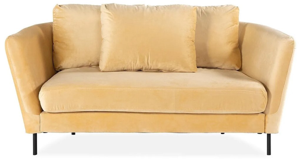Canapea Augusta 162Numărul de locuri: 2, Beige, 160x100x78cm, Tapiterie, Picioare: Metal