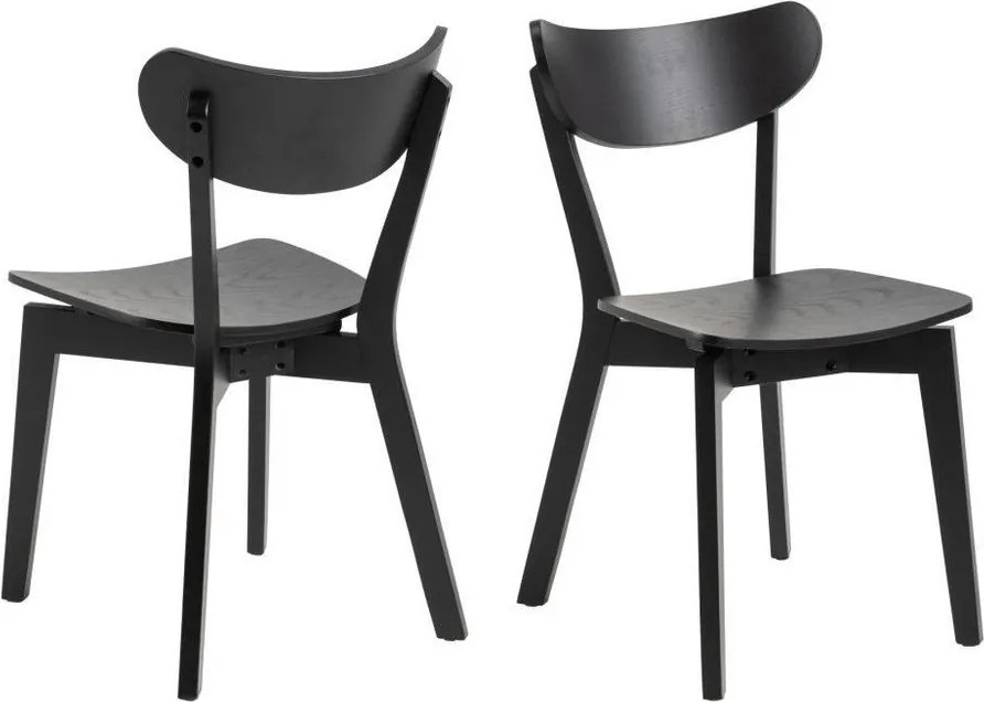 Scaun de dining negru Roxby – Actona
