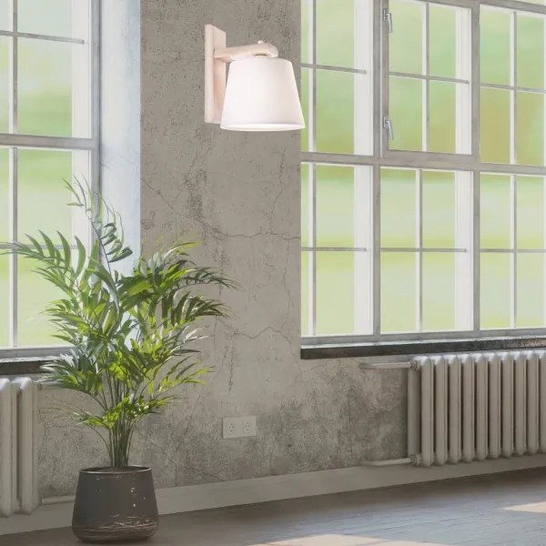 Aplica de perete AIDA 1xE27/60W/230V, stejar