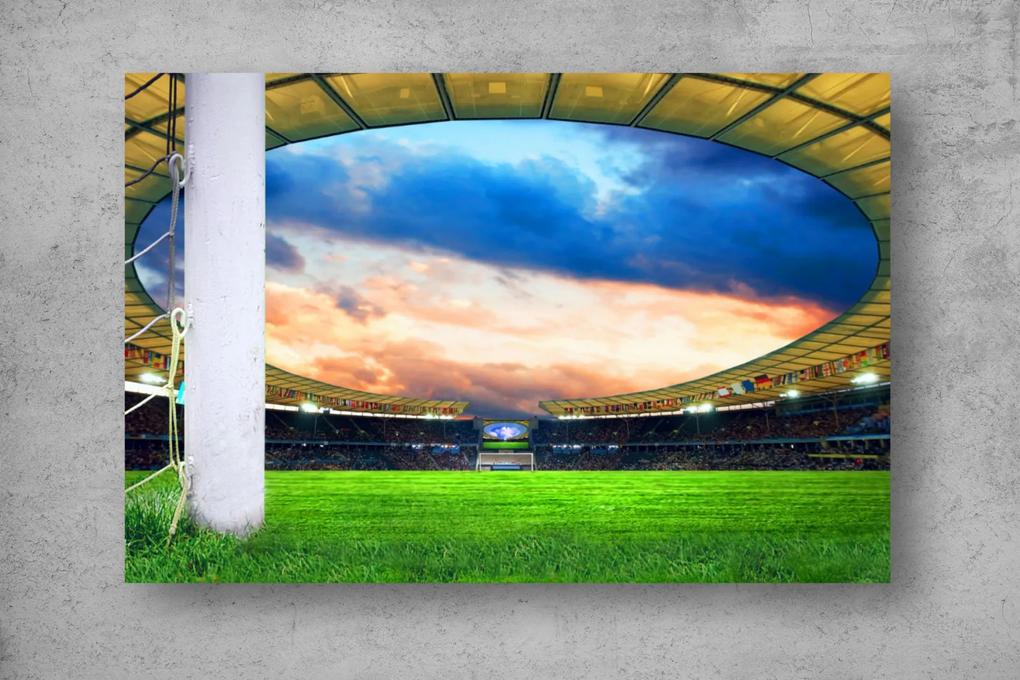Tapet Premium Canvas - Stadionul de fotbal la apus