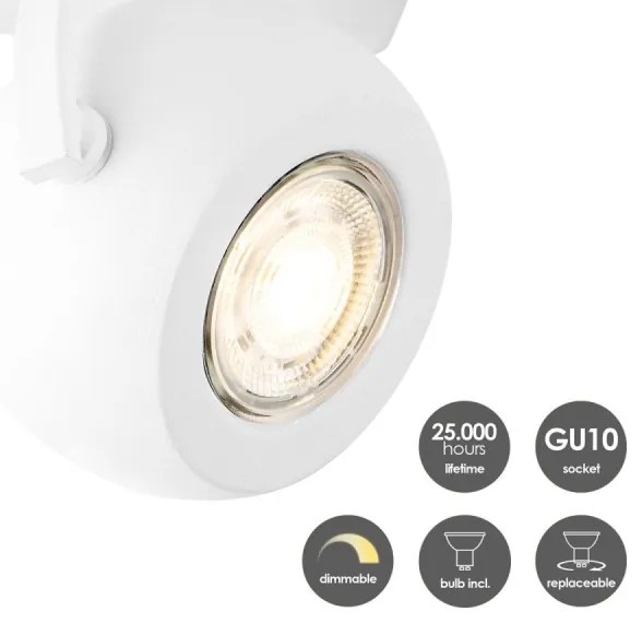 Spot LED dimabil NOP 1xGU10/5,8W/230V alb