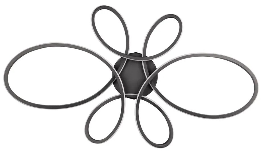Plafonieră neagră LED 45.5x83 cm Fly – Trio