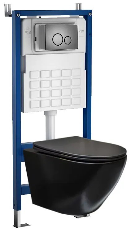 Set rezervor WC montat pe perete Roya Delos BLM 81GRE