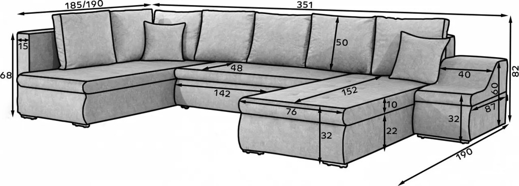 Coltar extensibil Giovanni pe dreapta Soro 61/Soro 65