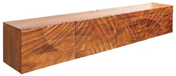 Comoda TV suspendata din lemn de mango Scorpion 200cm, maro