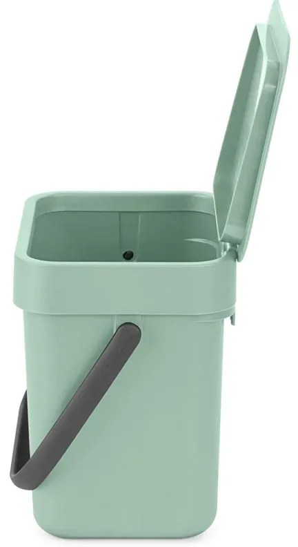 Cos de gunoi colectare selectiva Brabantia Sort&Go 1005520, 3 L, Maner, Verde deschis