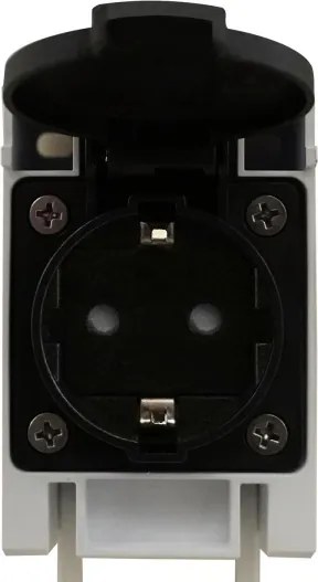 Nordlux - Lumină LED pentru oglindă de baie cu priză, 15W, 230V, IP44, 68,4 cm, negru