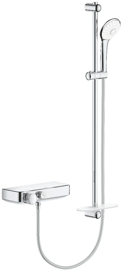 Baterie dus cu termostat Grohe SmartControl cu set de dus inclus,bara 900 mm - 34721000