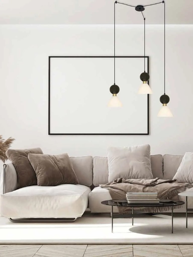 Lustra cu 3 Pendule design decorativ modern Ember II