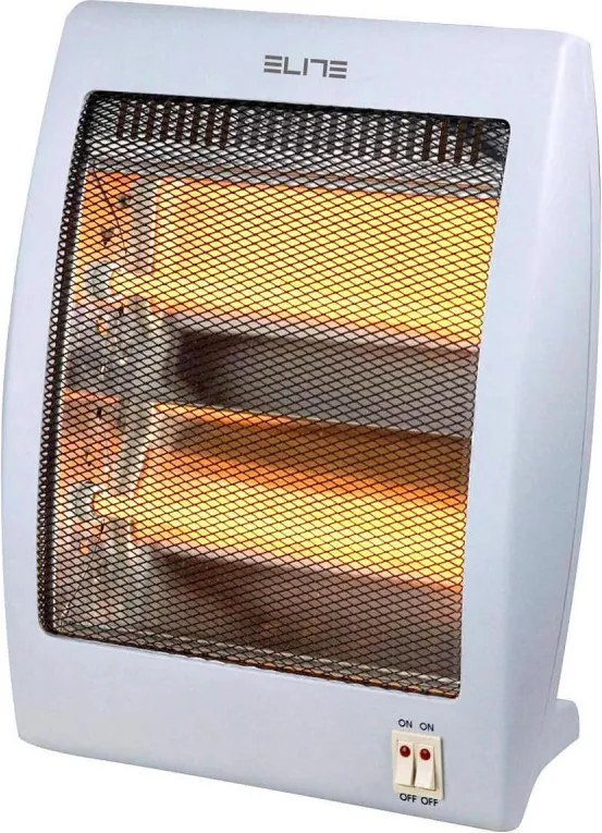 Încălzitor cu cuarț Elite QH-400, 800 W, 2 trepte de încălzire, Oprire automată în caz de cădere, Mâner, Alb