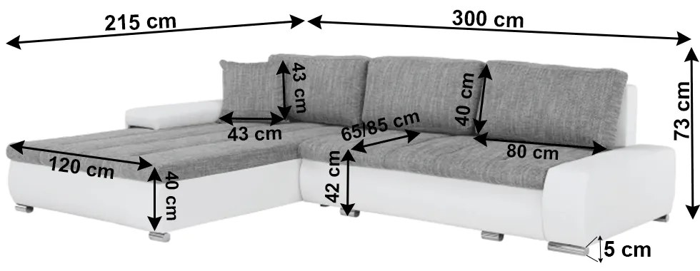 Coltar, piele ecologica  alb material  gri melir, TONIKS