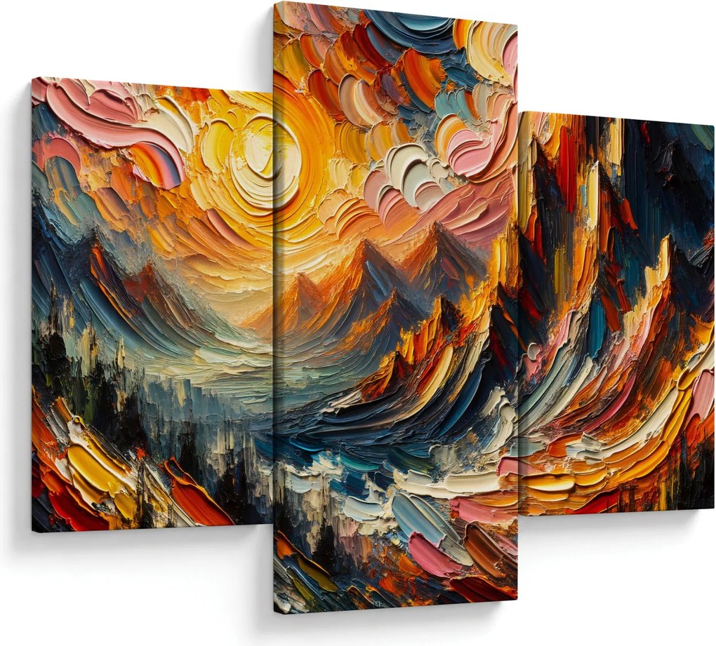 Tablou - Munte acoperit de soare (90x60 cm)