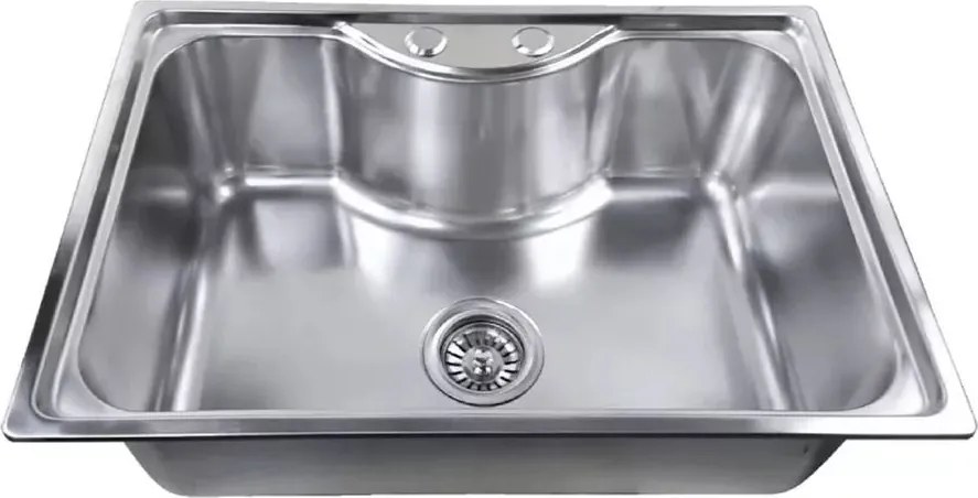 Chiuveta inox Inter Ceramic Alpaca cu o cuva inox 65x45 cm