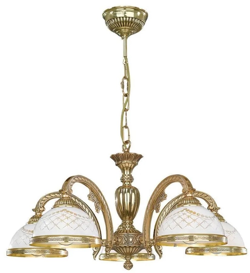 Candelabru din alama cu 5 brate design italian 7102
