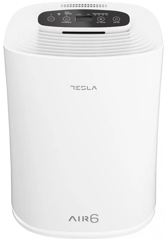 Purificator de aer Tesla Tara 6, Smart, Wi-Fi, filtru HEPA, Timer, Pana la 32 m2, Alb