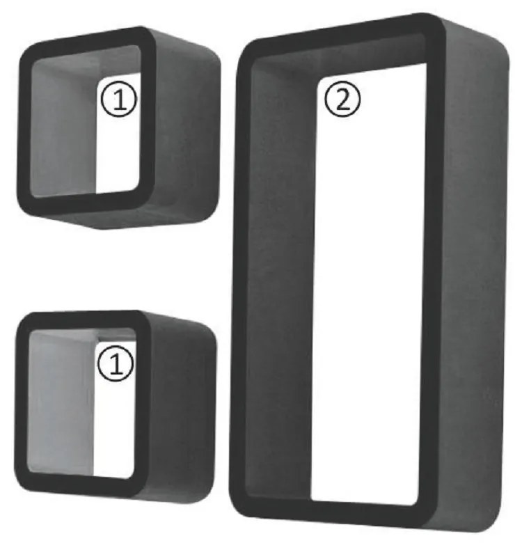 Raft Trinity (negru) (3 buc.). 772007