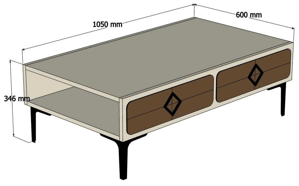 Masă de cafea Simba (Nuc). 1089494