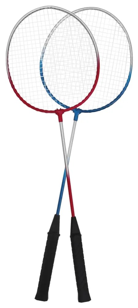Set de badminton cu 4 rachete si plasa, 620x151 cm