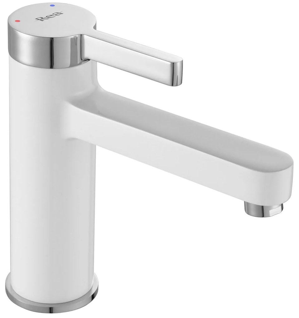 Baterie Polo alb/crom – H 15 cm