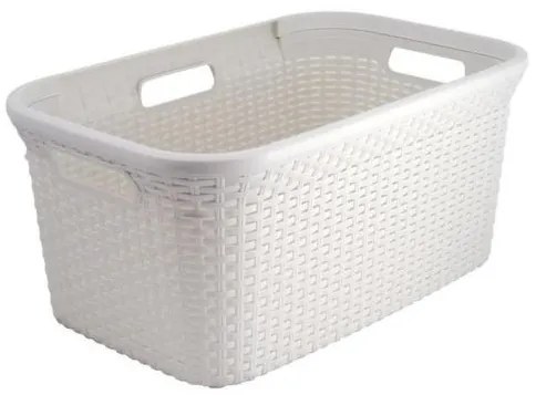 Cos rufe, 3 manere, plastic, crem, 45 L, 59x38x27 cm, Curver