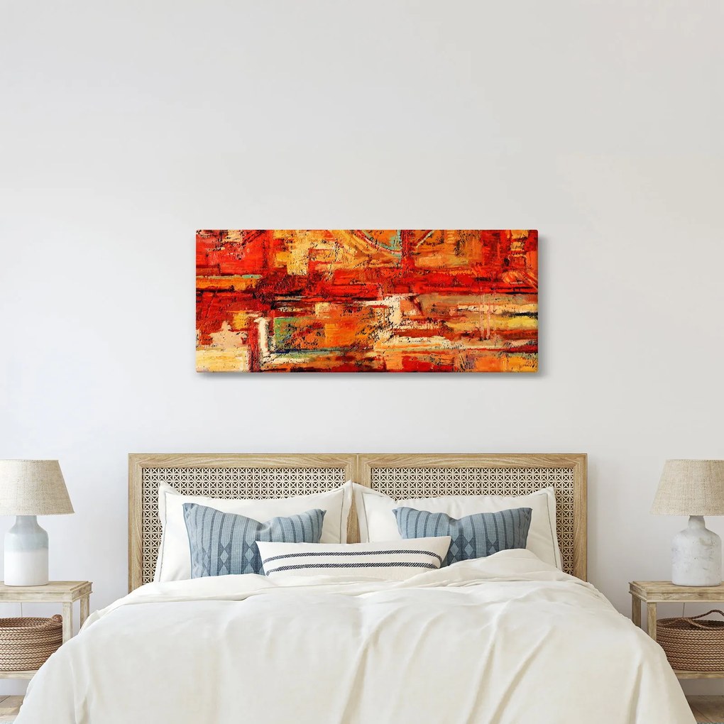 Tablou cu pictură pe pereți (120x50 cm)