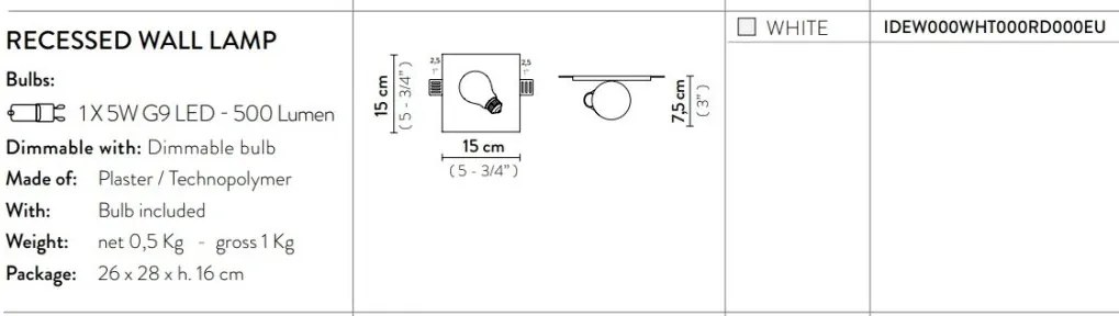 Lampa incastrabila cu „bec” suspendat magic cu efect tridimensional Idea