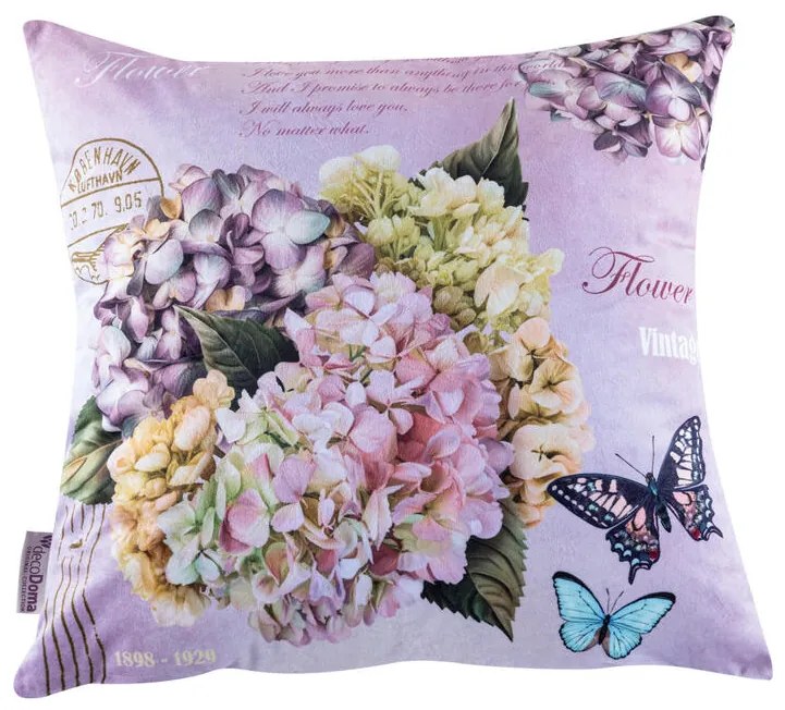 Set de 3 fețe pernuțe HORTENSII, 45 x 45 cm
