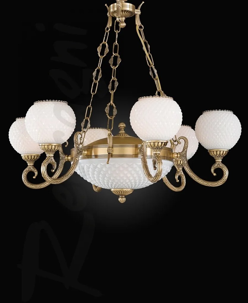 Candelabru din alama 6+2L design italian 8450