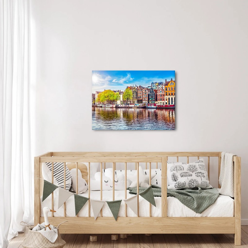 Tablou - Case dansatoare, Amsterdam (70x50 cm)