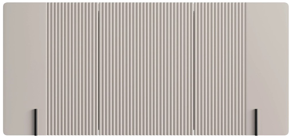 Comodă suspendată Malmi 150 cm cu 3 uși - cașmir / negru