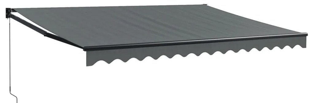 Copertina retractabila, antracit, 4x3 m, textil si aluminiu
