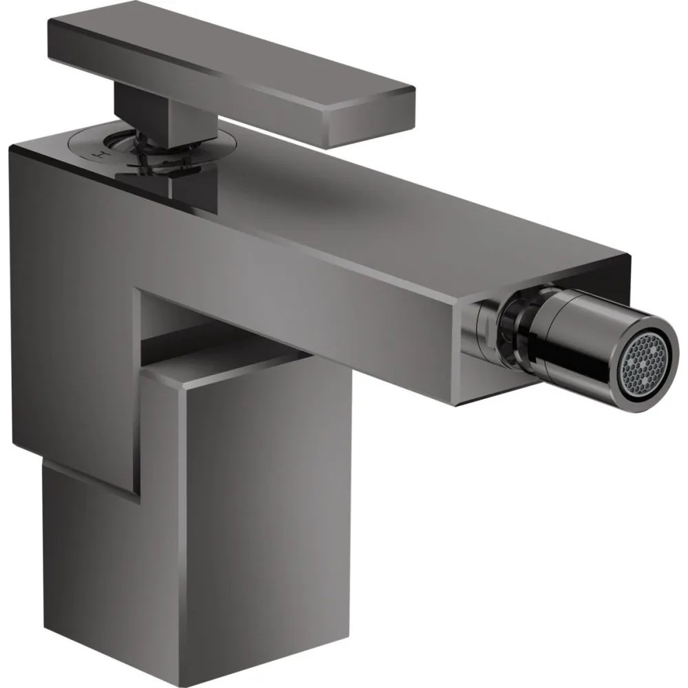 Baterie bideu crom negru lucios cu ventil click-clack inclus Hansgrohe Axor Edge Crom negru lucios