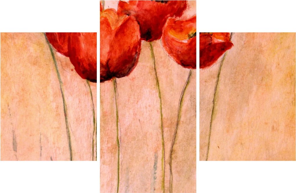 Tablou - Lalele roșii (90x60 cm)