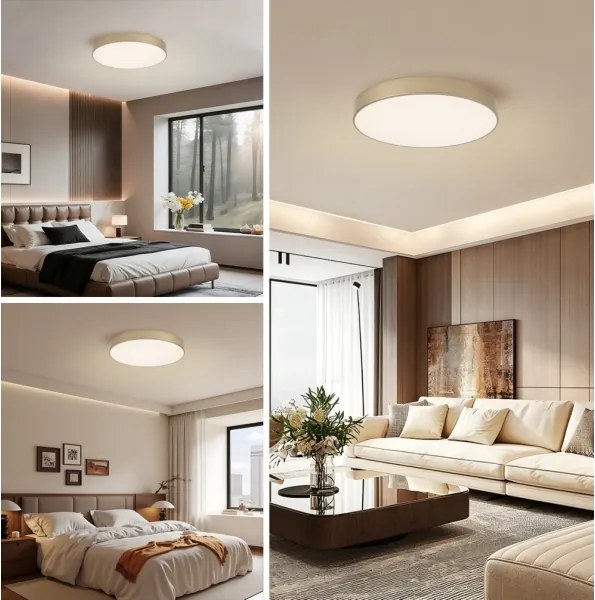 Brilagi - Plafonieră LED reglabilă POOL LED/60W/230V Ø 50 cm aurie + telecomandă