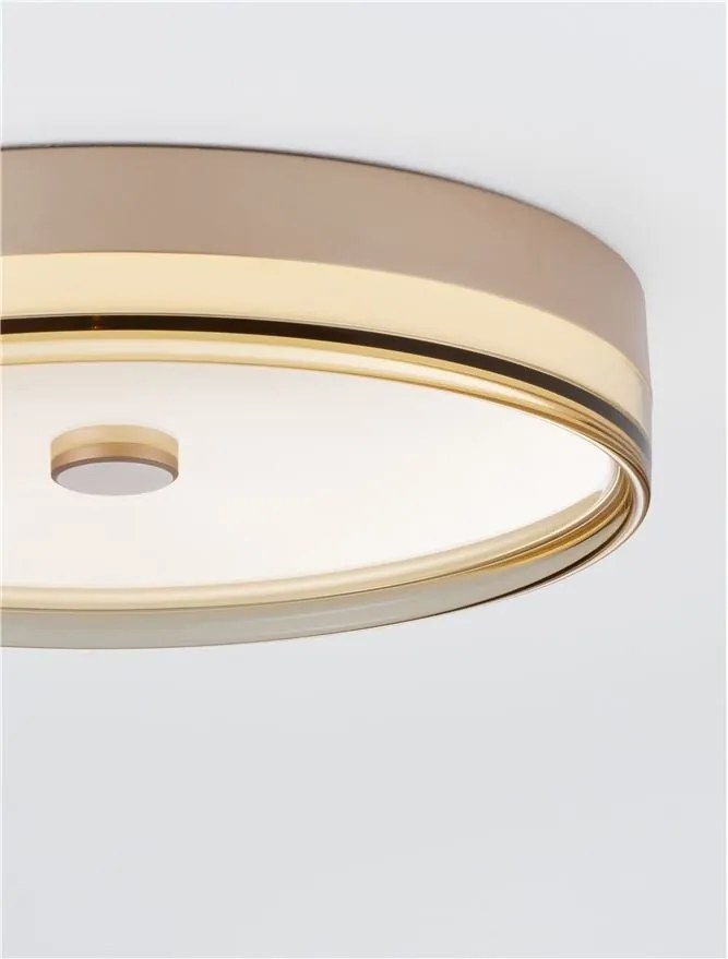 Plafoniera LED HELIOS auriu champagne D-50cm