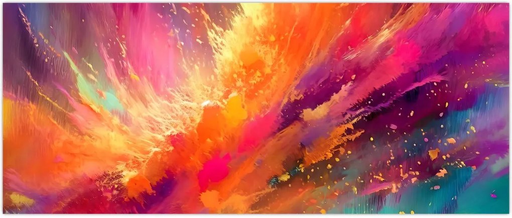 Tablou - Abstractizare dinamică (120x50 cm)