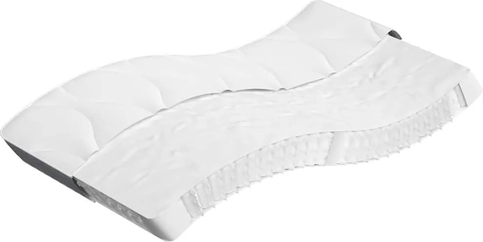 vidaXL Saltea cu arcuri buzunar, fermitate medie, 100x220 cm