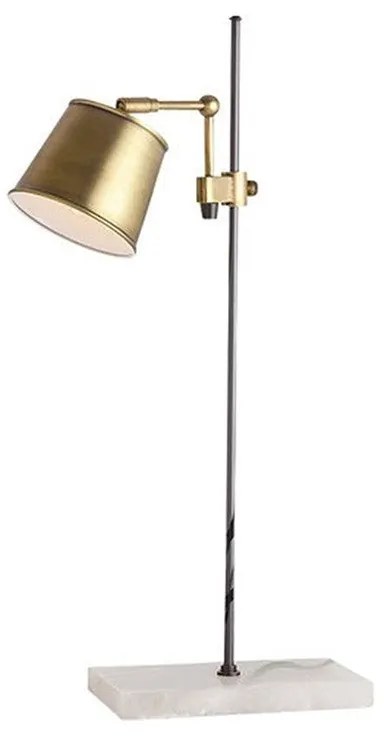 Lampă metalică reglabilă PWL-0931 Pakoworld Ε27, alb-bronz, 16x40x73 cm