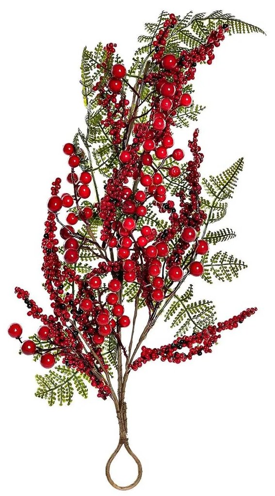 Ramura Christmas, rosu, 15x55 cm