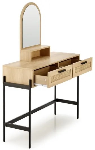 Măsuță de toaletă CARMEN 136x104 cm bej/negru