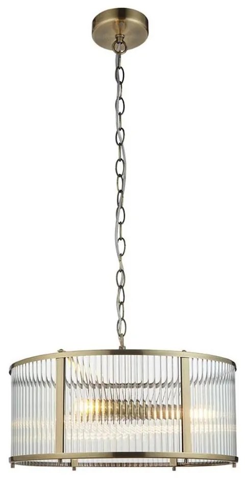 Endon 106282 - Lustră cu lanț RIDGETON 3xE14/6W/230V alamă