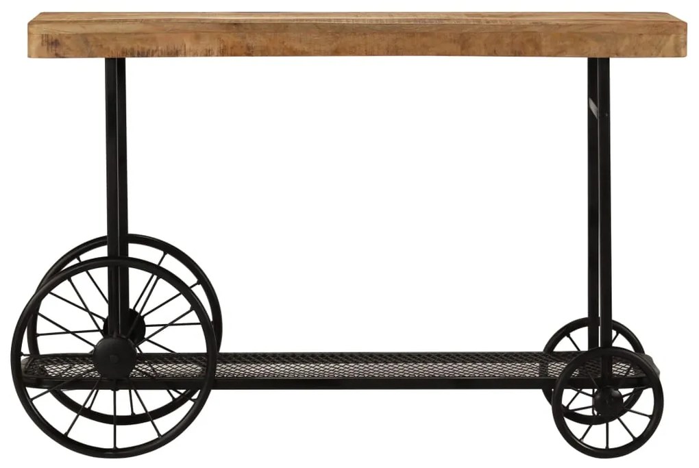 245260 vidaXL Masă consolă, lemn masiv de mango, 115 x 36 x 76 cm