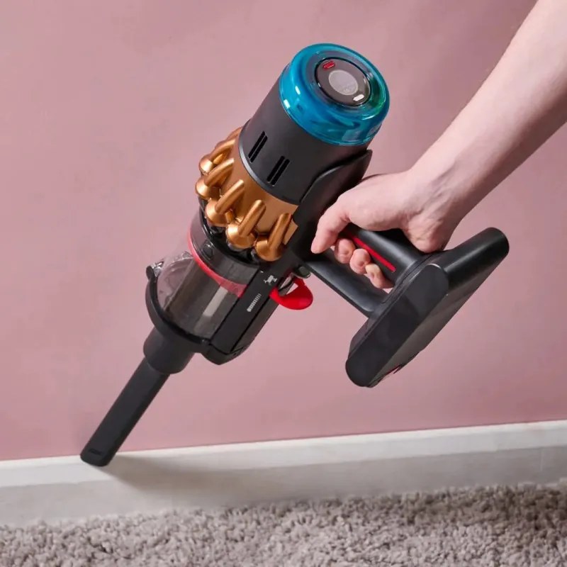 Aspirator vertical Dyson V16 Piston Animal 495948-01, 315AW, 900 W, 1,3 l, 70 min, CleanCompaktor, Hyperdymium, MyDyson, HEPA, LCD, Negru/Cupru