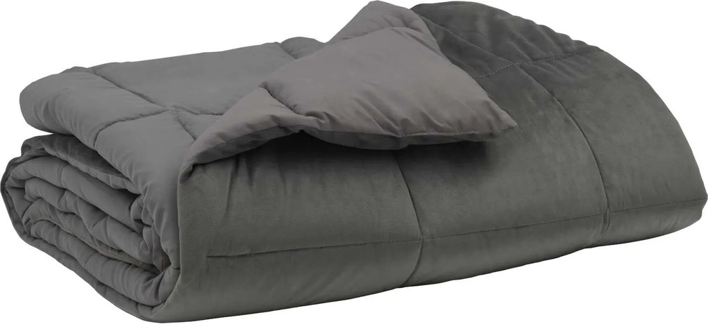 vidaXL Pilotă de vară Patos Gri deschis 240 x 260 cm Microfibră