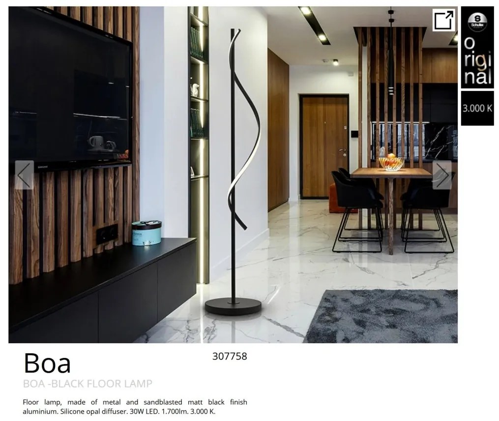 Lampadar LED design modern Boa