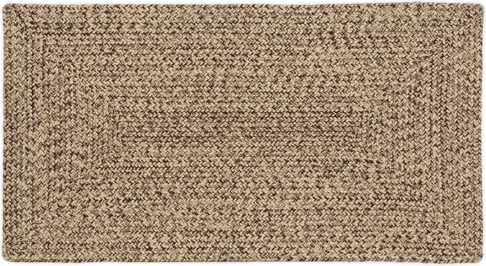 vidaXL Covoare de zonă Dreptunghiular Natural și Negru 60 x 110 cm