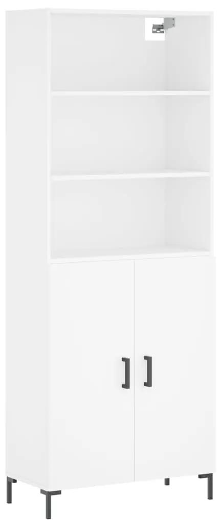 3189253 vidaXL Dulap înalt, alb, 69,5x34x180 cm, lemn compozit