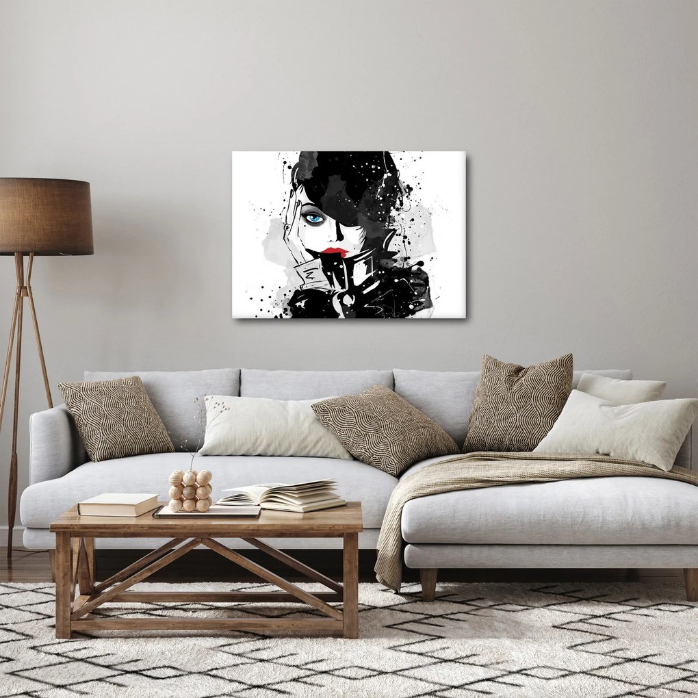 Tablou - Femeia misterioasă (70x50 cm)